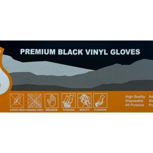 Black Vinyl Gloves