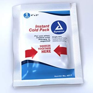 Instant Disposable Ice Cold Packs - 4" x 5"